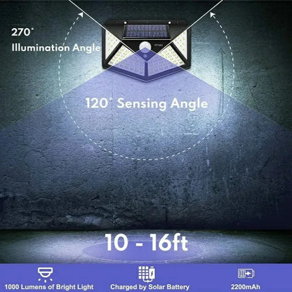 100 LED Motion Sensor Solar Light