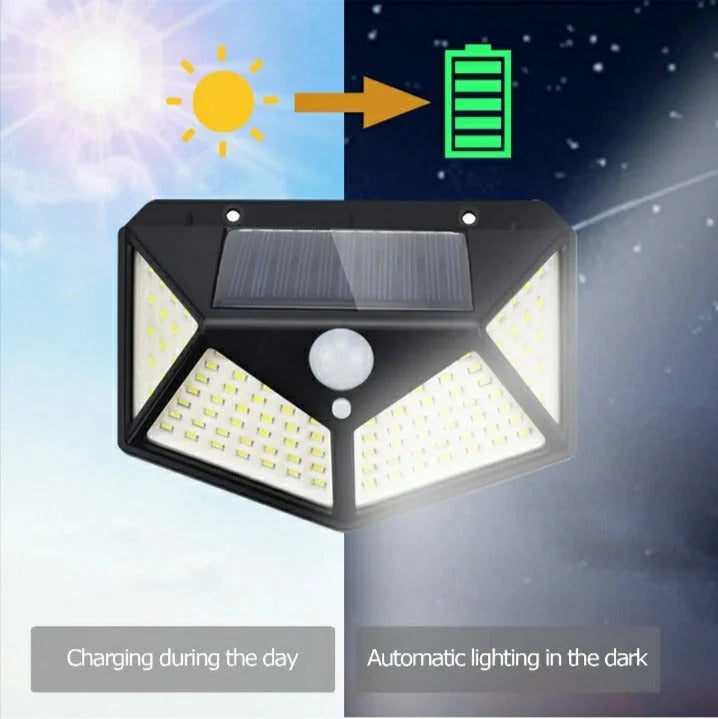 100 LED Motion Sensor Solar Light
