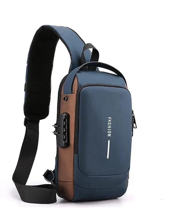 Anti-theft sling bag with a USB charging port